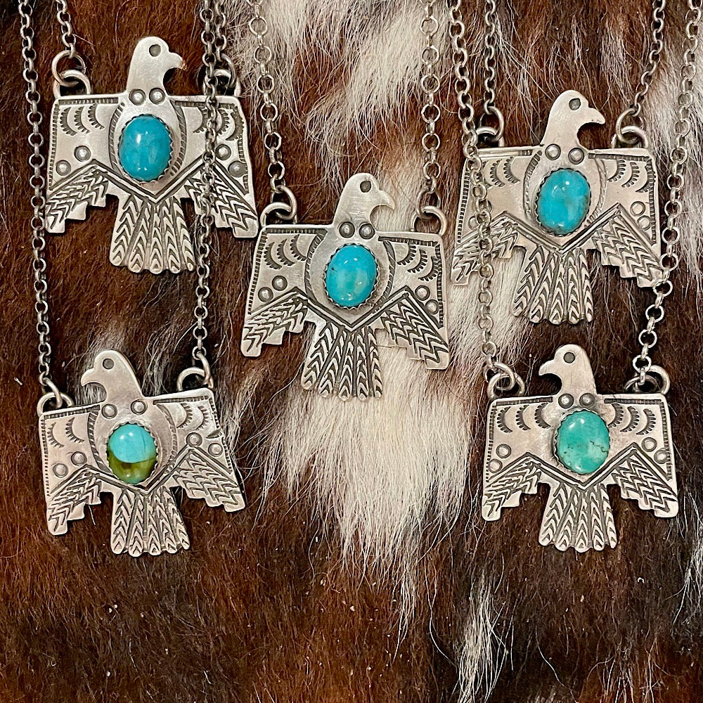 Turquoise deals thunderbird pendant