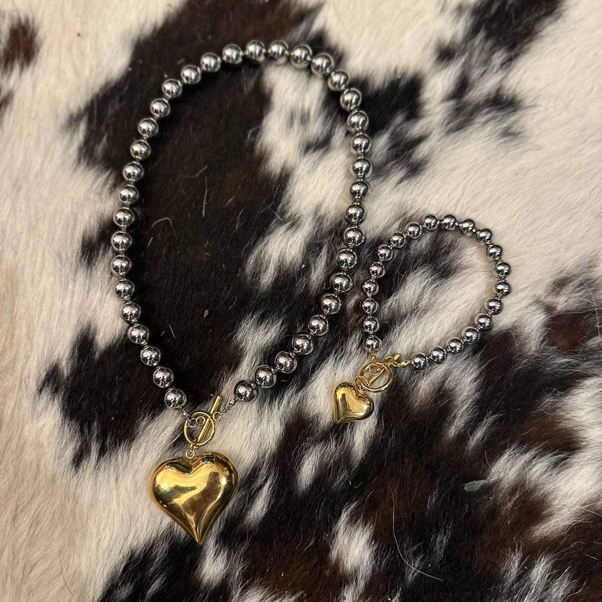 My Big Heart necklace & bracelet