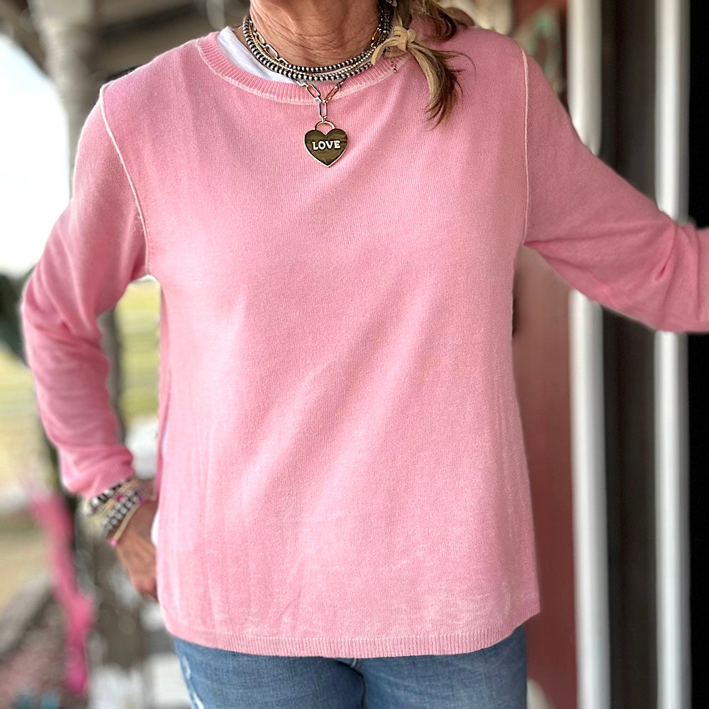 Tee lined Sweater