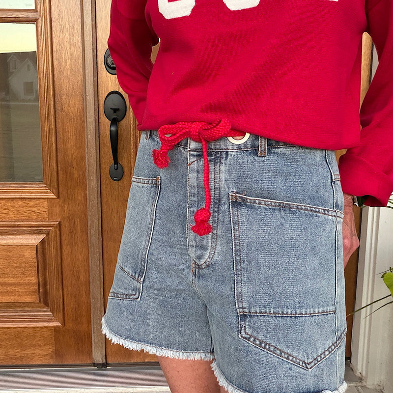Tie it up Denim Shorts