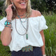 Cotton Puff Sleeve Top