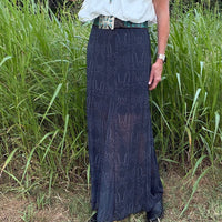 Boot Stitch Mesh Skirt