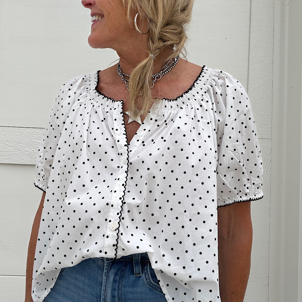 Sweetheart Dots Blouse