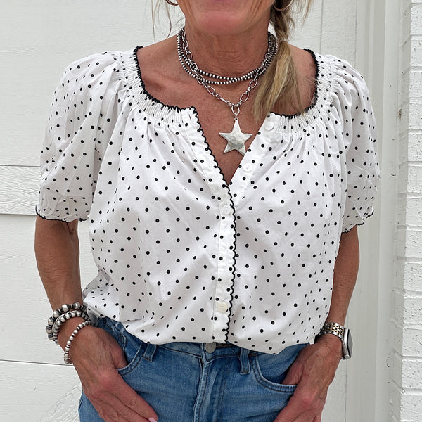 Sweetheart Dots Blouse