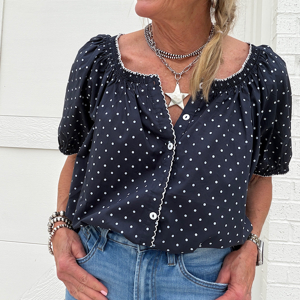 Sweetheart Dots Blouse