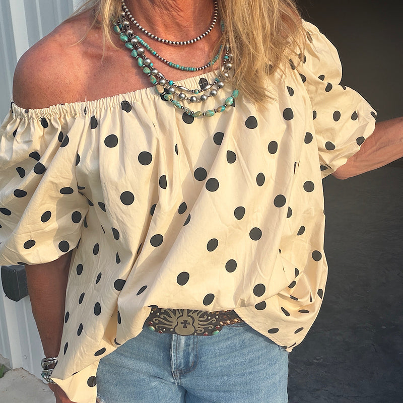 Polka DOTS top