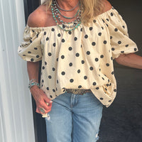 Polka DOTS top