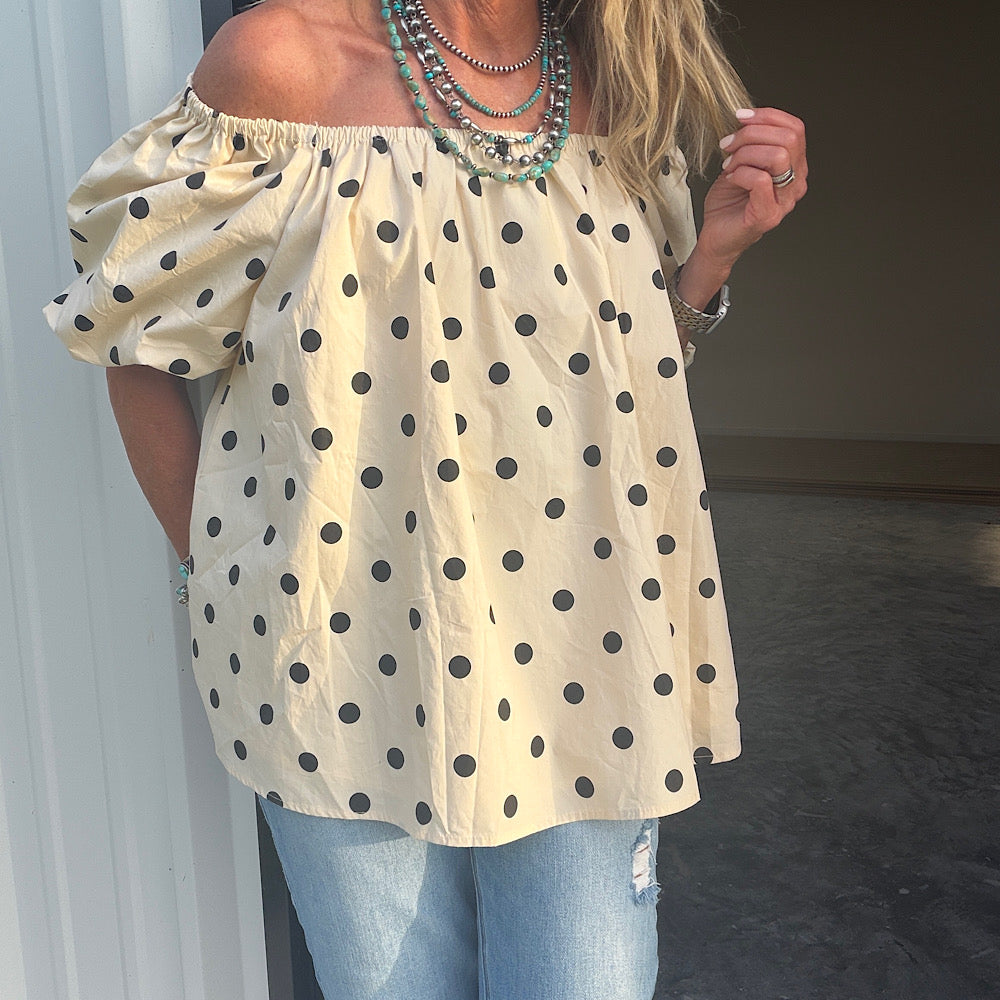 Polka DOTS top