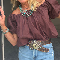 Cotton Puff Sleeve Top