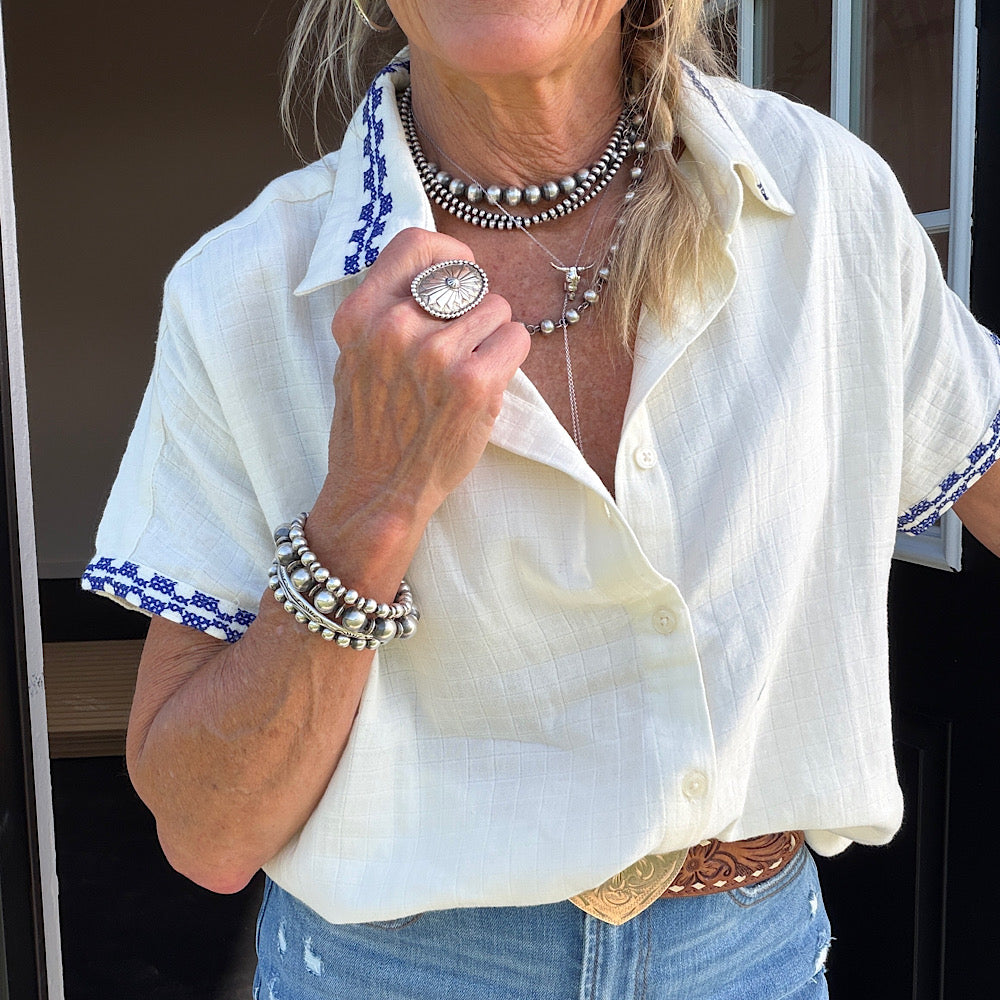 Bluebird Train Blouse
