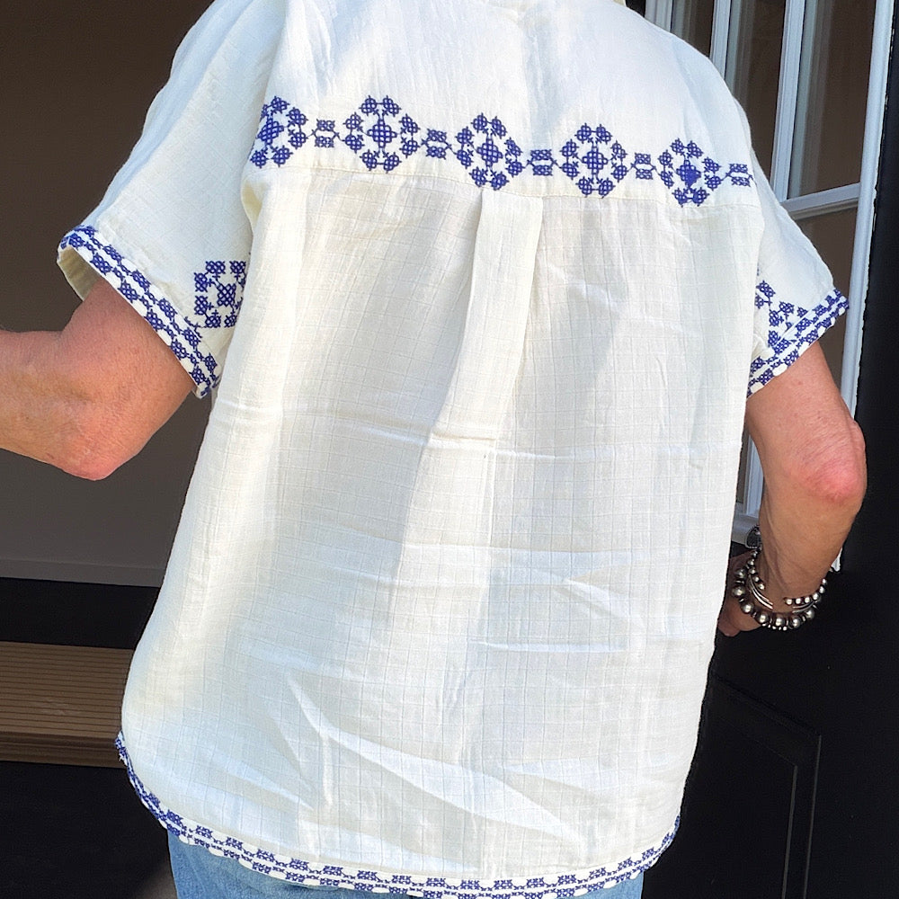 Bluebird Train Blouse