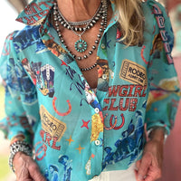 Turquoise Cowgirl Blouse
