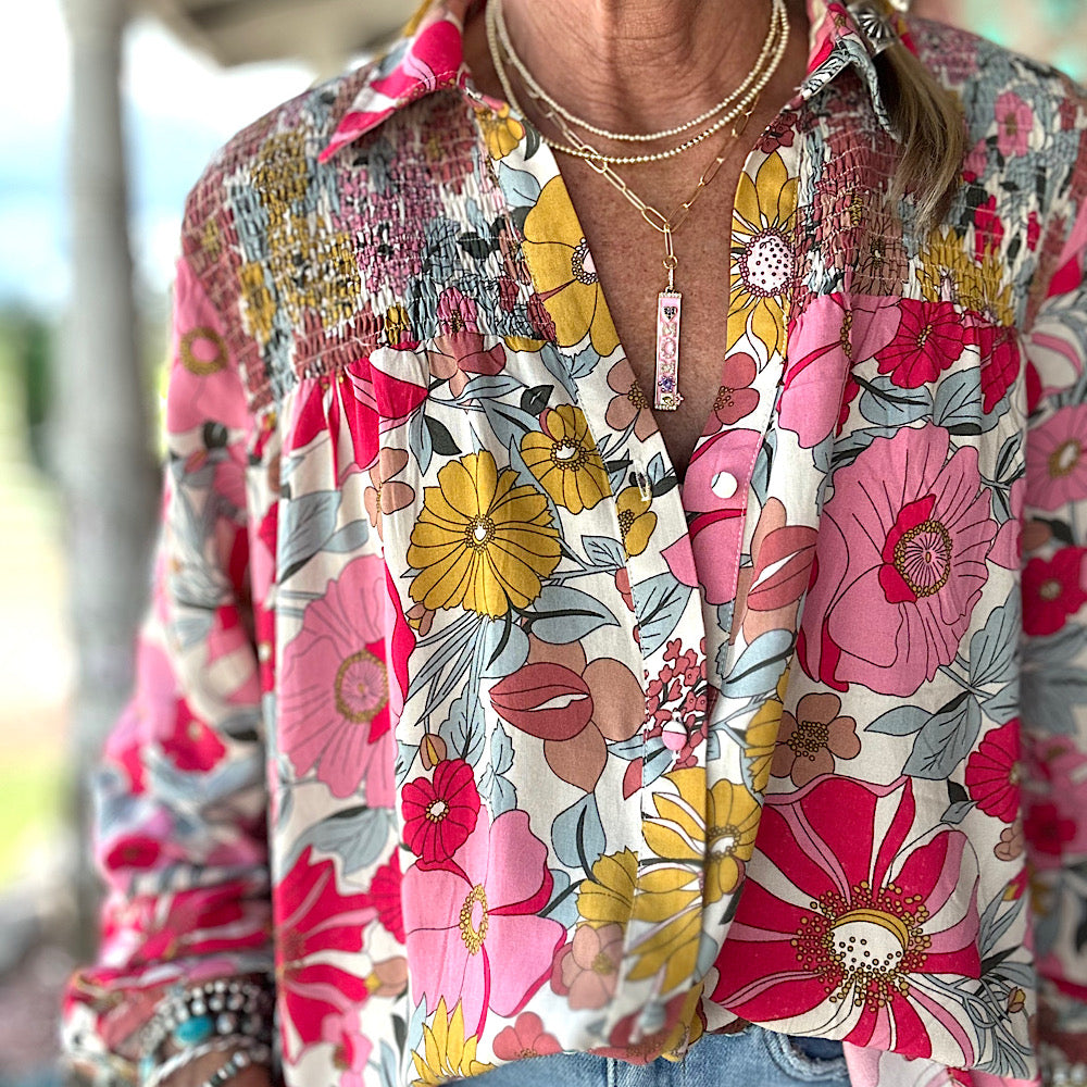 Spring Flowers Blouse