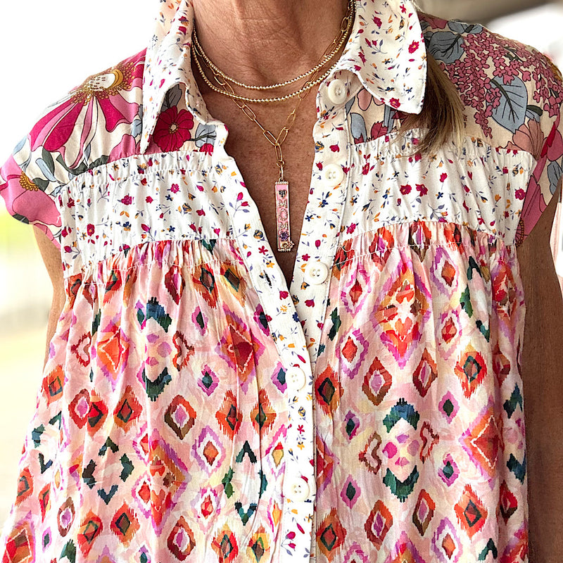 Print Mix Dress