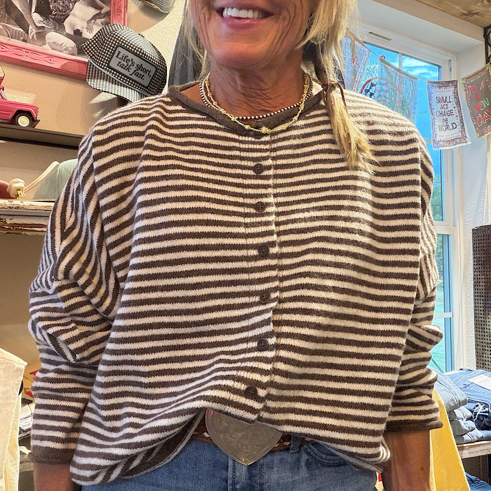 The Everyday Striped Cardigan