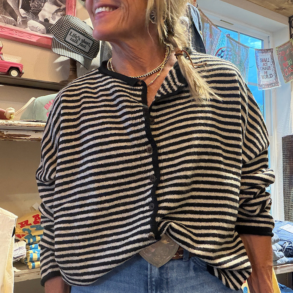 The Everyday Striped Cardigan