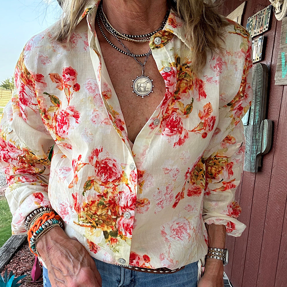 Peace Gardens Blouse