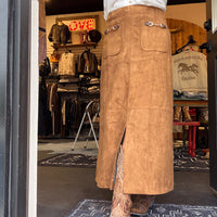 The Bridled Suede Skirt