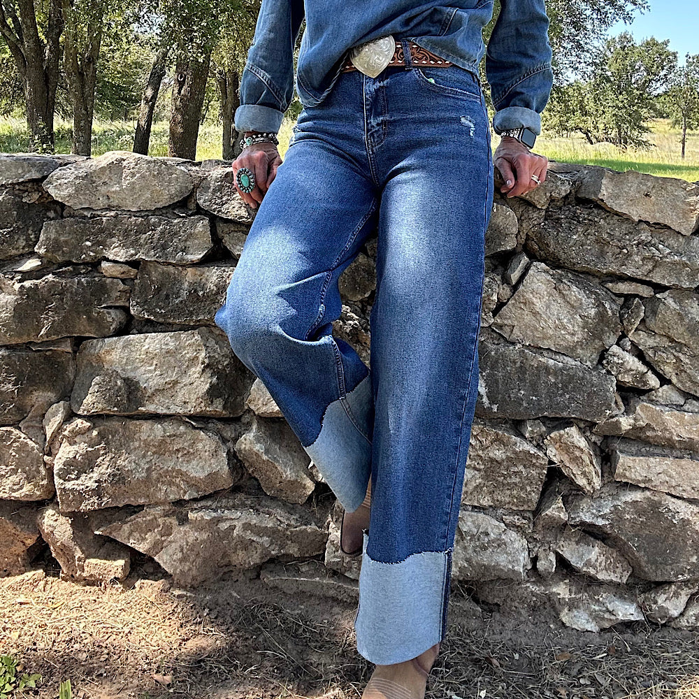 Cuff up Jeans