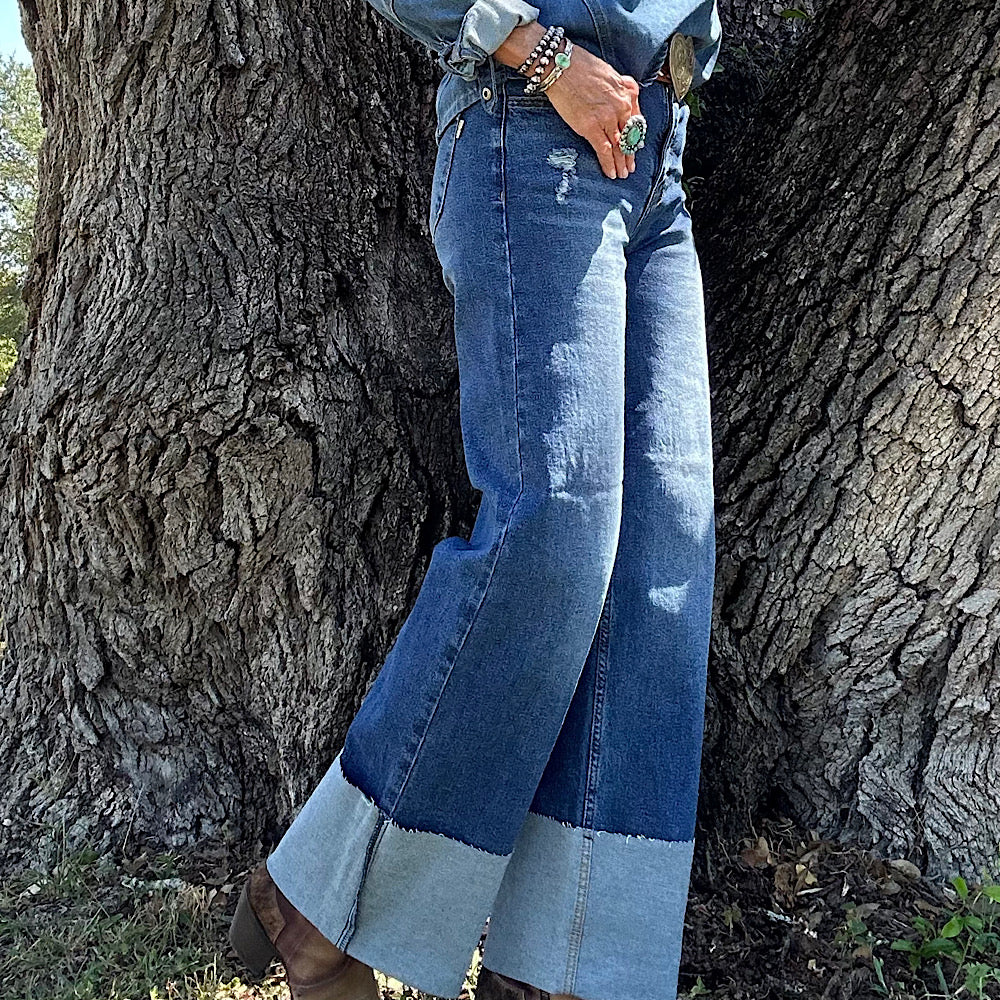 Cuff up Jeans
