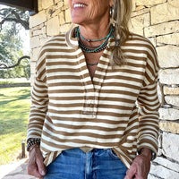Textured Strip Top