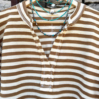 Textured Strip Top
