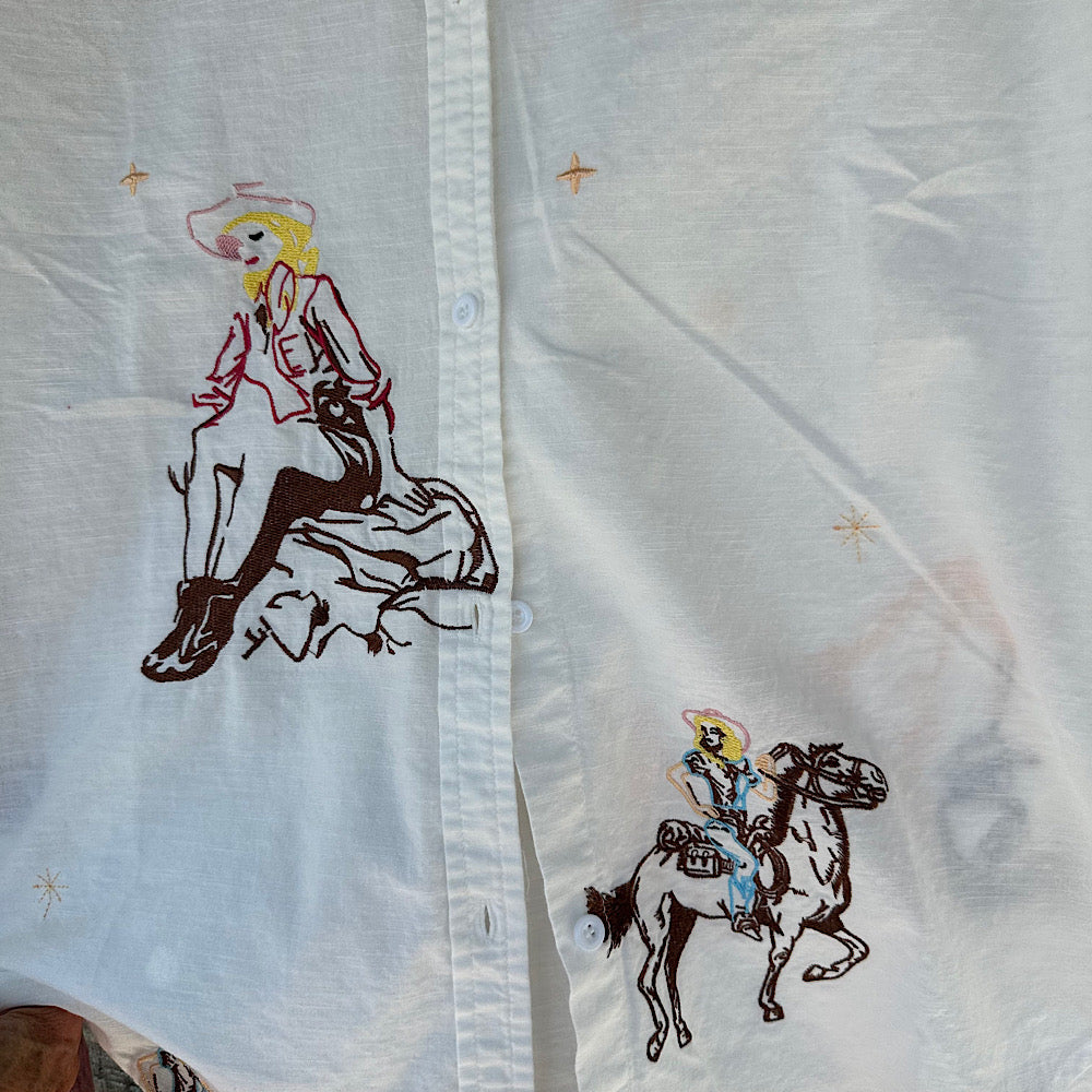 Embroidered Cowgirl