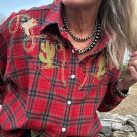 Cowgirl Plaid Shirt