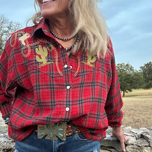 Cowgirl Plaid Shirt