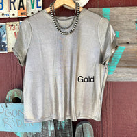 Metallic Tee