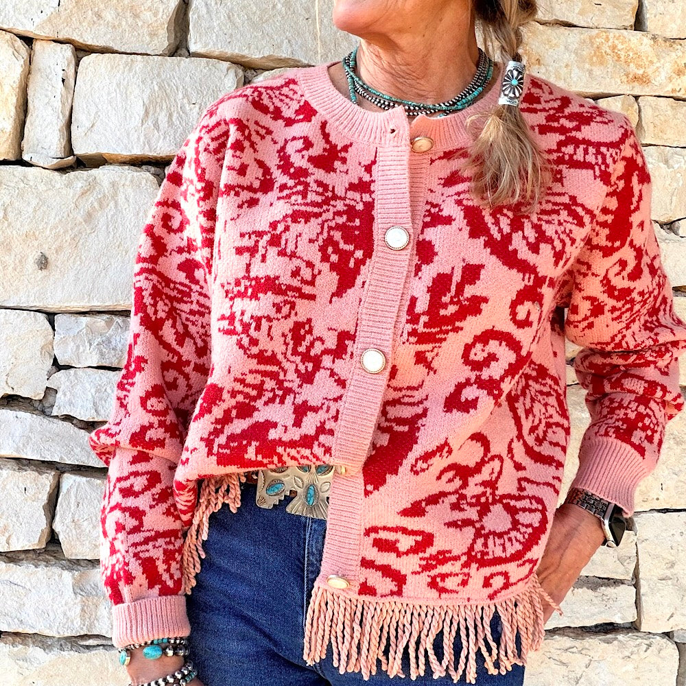 Fringed Cardigan
