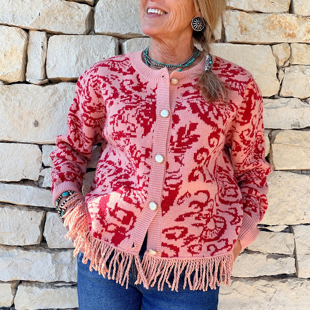 Fringed Cardigan