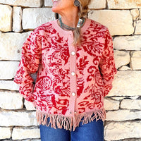 Fringed Cardigan