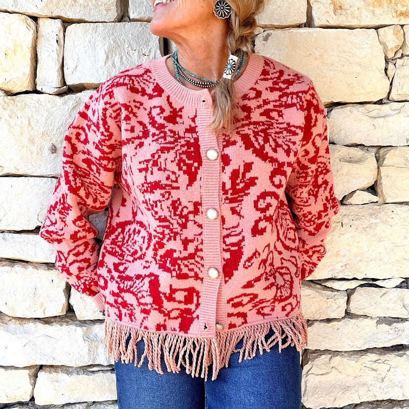 Fringed Cardigan