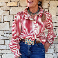 Ruffle Detail Stripe