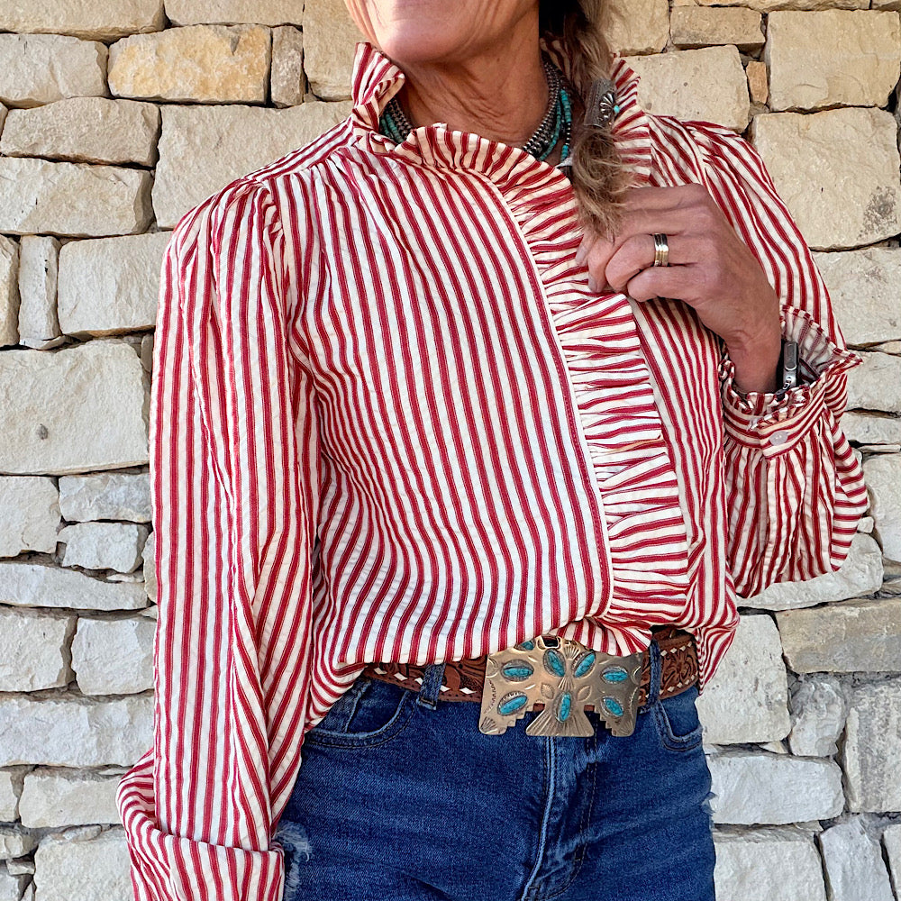 Ruffle Detail Stripe