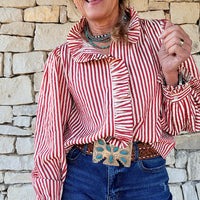 Ruffle Detail Stripe