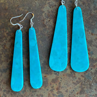 Turquoise Slab Earrings