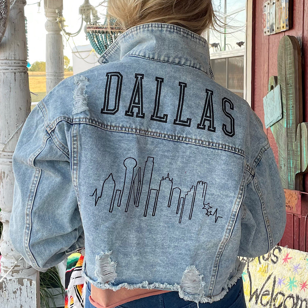 Dallas cowboys jean jacket best sale