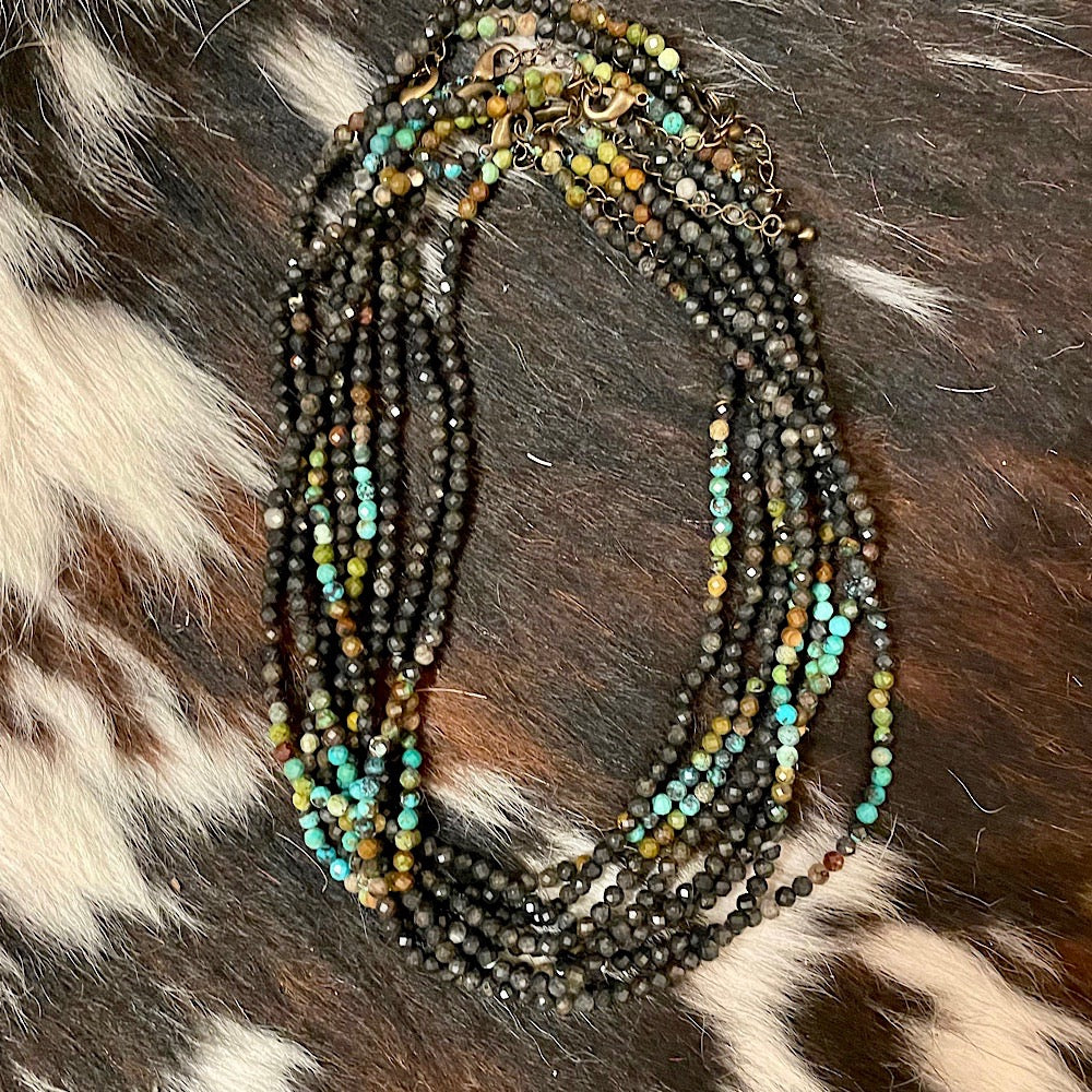 African Turquoise w/ black